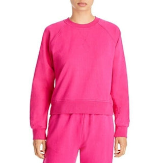 Monrow Inc//Raglan Sweatshirt//Color: Dark Pink//Size: S