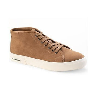 Sun Stone Mens Mid-Top Lace-Up Sneakers Tan 9.5